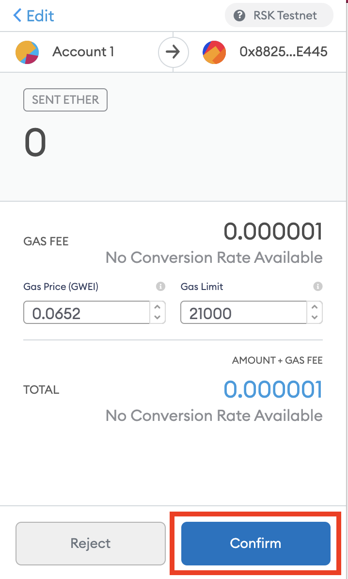 Metamask Address Detected Confirm