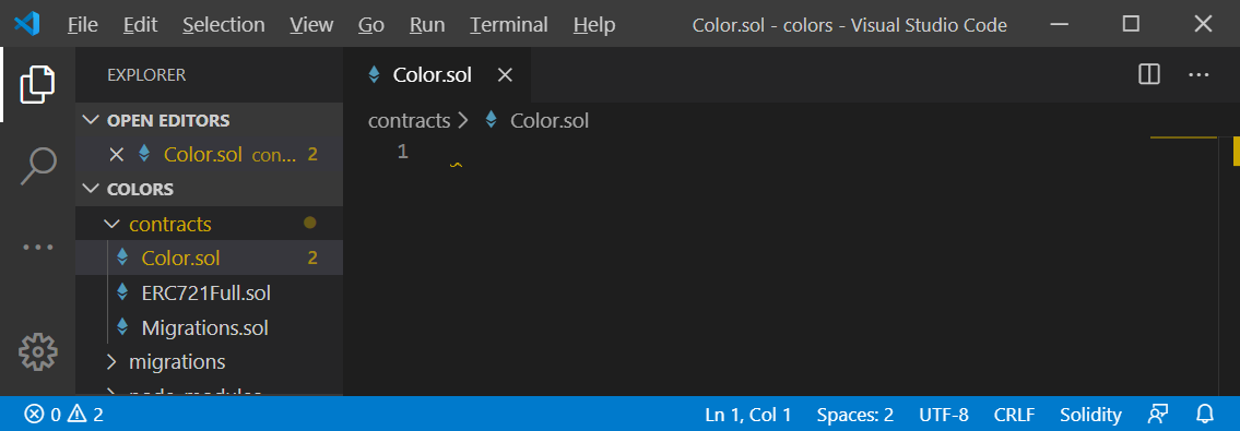 Create Color.sol