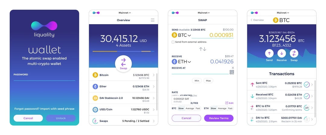 Wallet Screens Landing